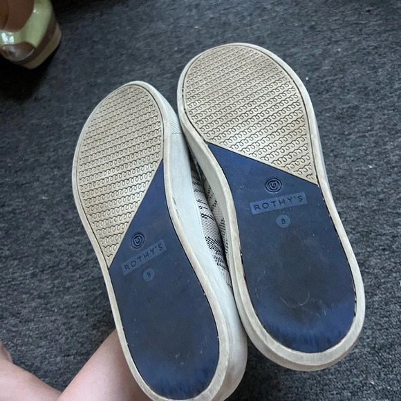 ROTHY'S Rare Maritime Tiger Stripes the Sneakers Wm Sz 8 - Picture 2 of 6